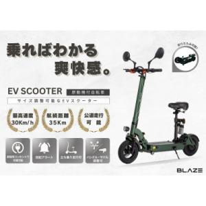 ふるさと納税 名古屋市 【原付一種】折りたたみ可能な電動キックボード!EV SCOOTER カーキ