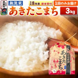 ふるさと納税 男鹿市 先行受付【無洗米】秋田県産 あきたこまち 3kg|23_kml-020301s