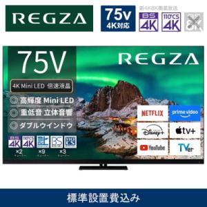ふるさと納税 川崎市 TVS REGZA【標準設置費込み】液晶テレビ REGZA (レグザ) 75V型