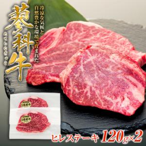 ふるさと納税 立科町 蓼科牛ヒレステーキ120g×2　　