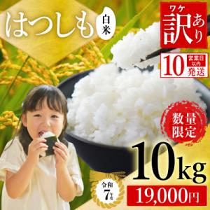 ふるさと納税 関市 【訳あり】期間限定で寄附額改定!令和7年産 ハツシモ【白米】10kg 数量限定 L8