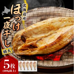 ふるさと納税 えりも町 えりも【マルデン特製】特大・北海道産塩ホッケ5枚(400g以上)【er002...
