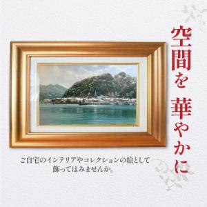 ふるさと納税 天草市 油彩絵画 「雪の崎津教会...の詳細画像2