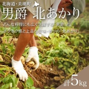 ふるさと納税 美瑛町 じゃがいも (男爵・北あかり)計5kg【令和7年産先行受付】黒木農場[006-...