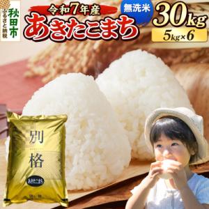 ふるさと納税 秋田市 《令和7年産》 あきたこまち 30kg 無洗米|15_mge-013001m