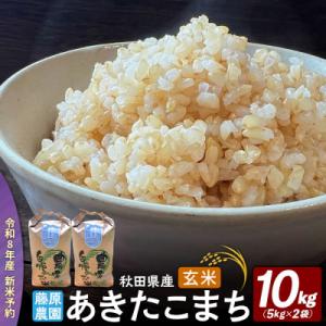 ふるさと納税 北秋田市 米【令和8年産 新米予約】秋田県北秋田市産 あきたこまち 玄米10kg|fjne-021001