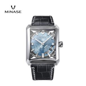 ふるさと納税 湯沢市 MINASE時計 SEVEN WINDOWS レザー VM15-LBKYIB-SSD[F11943]