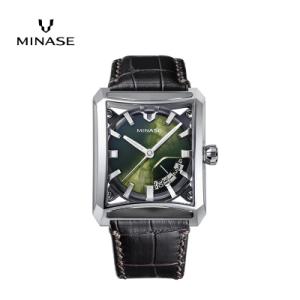 ふるさと納税 湯沢市 MINASE時計 SEVEN WINDOWS レザー VM15-LDBYGR-SSD[F11945]