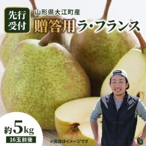 ふるさと納税 大江町 《先行受付》大江町産 贈答用ラフランス約5kg 16玉前後【11月中旬発送予定...