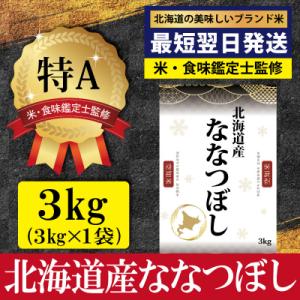 ふるさと納税 三笠市 「令和7年産」ななつぼし3kg(3kg×1)【特Aランク】<最短翌日発送>【1607201】