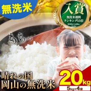 ふるさと納税 矢掛町 【スピード発送】晴れの国岡山の無洗米 20kg 岡山県産 矢掛町《7-14営業日出荷(土日祝除く)》