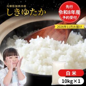 ふるさと納税 加西市 【令和8年産 先行受付】しきゆたか 白米 10kg《2026年11月発送》[No5698-2547]