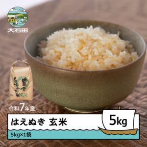 ふるさと納税 大石田町 米 令和7年産 はえぬき 玄米 5kg 順次発送 ap-hagxa5