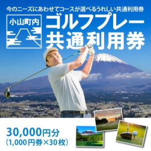 ふるさと納税 小山町 小山町ゴルフ場利用券30枚 (町内8ゴルフ場利用可)