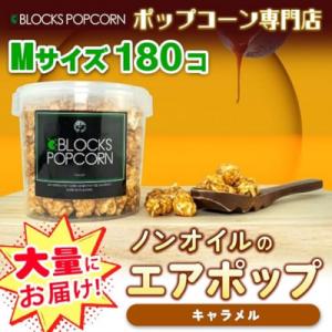 ふるさと納税 春日井市 ポップコーン専門店 大量にお届け ノンオイルのエアポップ Mサイズ 180個　味:キャラメル