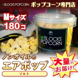 ふるさと納税 春日井市 ポップコーン専門店 大量にお届け ノンオイルのエアポップ Mサイズ 180個　味:ソルト【塩味】