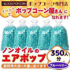 ふるさと納税 春日井市 ポップコーン専門店 イベントでポップコーン屋に! 350人分ノンオイルのエアポップ　ブルーベリー味