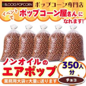 ふるさと納税 春日井市 ポップコーン専門店 イベントでポップコーン屋に! 350人分ノンオイルのエアポップ　チョコレート味