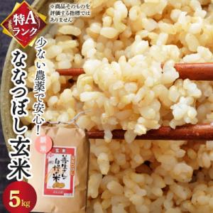 ふるさと納税 岩見沢市 《令和7年産!》『100%自家生産玄米』善生さんの自慢の米 玄米ななつぼし5kg ※一括発送
