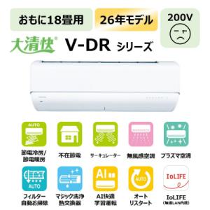 ふるさと納税 川崎市 東芝　エアコン【標準設置費込み】フラッグシップモデル　18畳　RAS-V562DR(W)