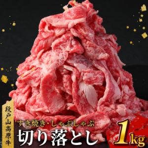 ふるさと納税 設楽町 国産 段戸山高原牛 切り落とし 1kg スライス 赤身 肉じゃが 牛丼