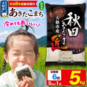 ふるさと納税 大仙市 ＜令和8年産＞《6ヶ月》米【無洗米】 あきたこまち 5kg|22_snk-030506s