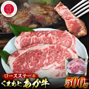 ふるさと納税 八代市 【GI認証】 くまもとあか牛 ロースステーキ 約500g_289-7021