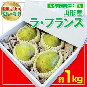 ふるさと納税 山形市 【お試し1kgフルーツ便】★ちょこっと企画★ラ・フランス 秀品 約1kgFY2...