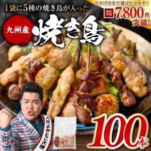 ふるさと納税 八代市 やきとり 5種 100本セット 焼鳥 焼き鳥 ねぎま 鶏もも_259-6029