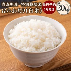 ふるさと納税 平川市 【令和8年産 先行受付 配送時期:2027年1月中旬〜】特別栽培米 はれわたり白米20kg