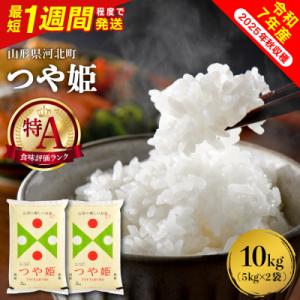 ふるさと納税 河北町 【令和7年産米】最短1週間程度発送 特別栽培米 つや姫10kg 山形県産 【米COMEかほく】