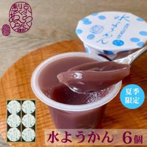 ふるさと納税 京都市 《夏季限定》【京らく製あん所】水ようかん 6個入 | 京都 人気スイーツ 和菓...