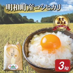 ふるさと納税 明和町 三重県産 山本農産のお米 (コシヒカリ) 3kg　yn11