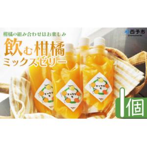 ふるさと納税 西予市 <つるんと食感の飲む柑橘ゼリー1個>渡江　愛媛　みかん　おいしい