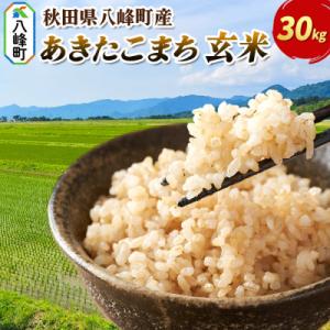 ふるさと納税 八峰町 米 あきたこまち【玄米】30kg 令和7年産 秋田県 八峰町産|16_msf-023001