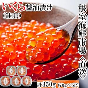 ふるさと納税 根室市 ＜計350g＞いくら醤油漬け(鮭卵)70g×5P B-14010