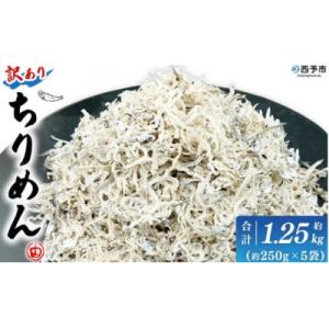 ふるさと納税 西予市 <訳あり ちりめん 約1250g(250g×5袋)> 減塩 ちりめんじゃこ  ...