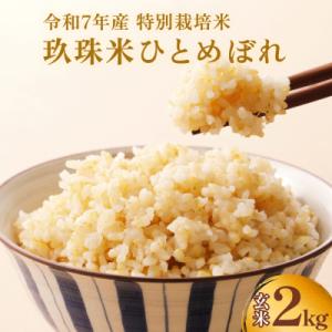ふるさと納税 玖珠町 【ふるさと納税】玖珠米 令和7年産 ひとめぼれ 玄米 2kg 大分県玖珠町 米 特別栽培米 特A