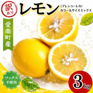 ふるさと納税 愛南町 【先行予約】訳あり レモン 3kg サイズ カラー ミックス 愛媛県 愛南町 ...