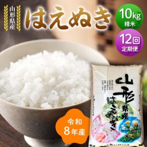ふるさと納税 戸沢村 ≪新米先行予約≫【定期便】令和8年度 はえぬき 10kg(5kg×2)×12回 F7W-0375
