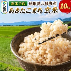 ふるさと納税 八峰町 ＜令和8年産 新米予約＞【玄米】八峰町産 あきたこまち 10kg|16_msf-021001s