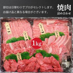 ふるさと納税 大崎市 【定期8回】仙台牛 焼肉盛り合わせ 1kg