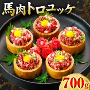 ふるさと納税 八代市 馬肉 トロユッケ 700g (50g×14パック)_306-6834