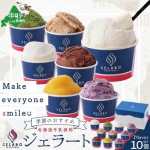 ふるさと納税 別海町 【毎月定期便】北海道牛乳使用 ジェラートおすすめ10個セット 全11回