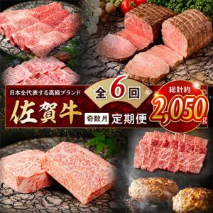 ふるさと納税 伊万里市 【発送月固定定期便】肉の定期便!厳選佐賀牛隔月お届け(奇数月)全6回