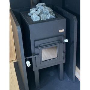 ふるさと納税 茅野市 フィンランド式薪サウナストーブ (スタンダードタイプ)+サウナストーン約20kg【複数個口で配送】
