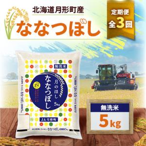ふるさと納税 月形町 【発送月固定定期便】26年10月より発送 月形町産ななつぼし無洗米5kg　特A...