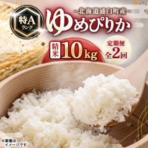 ふるさと納税 浦臼町 【毎月定期便】浦臼町産　ゆめぴりか(精米)10kg　特A　お米全2回