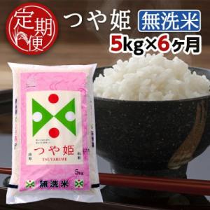 ふるさと納税 酒田市 【毎月定期便】無洗米つや姫5kg全6回