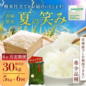 ふるさと納税 高鍋町 【発送月固定定期便】令和8年産 宮崎県産　夏の笑み　5kg(チャック付き)全6回